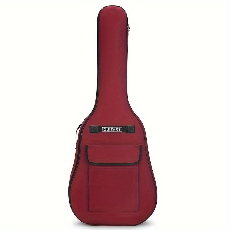 Guitar Case for 40/41 Inches, Featuring a 5Mm Thick Sponge Padding, Made from 600D Oxford Fabric, with an Adjustable Shoulder Strap Length, Lightweight And Durable, Ideal for Acoustic Guitars