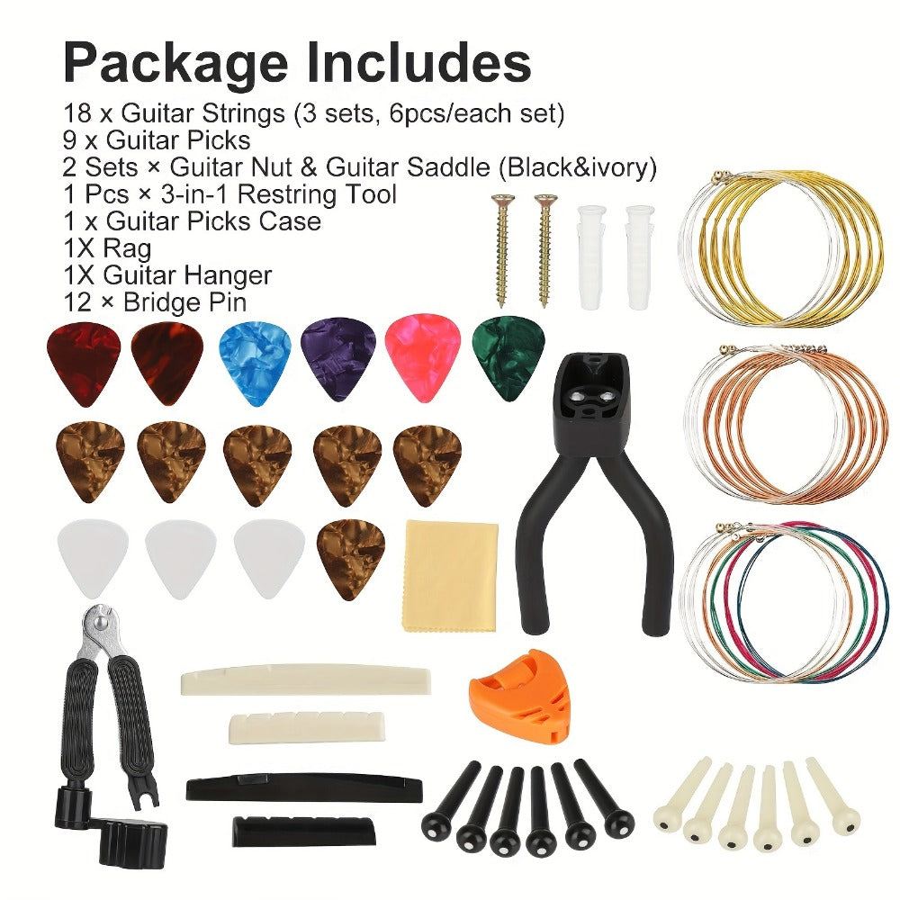 Guitar Replacement Part, 45pcs, Set, Additions for Guitar Repair