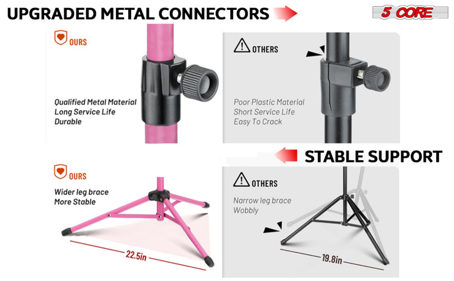 Folding Music Stand, Foldable, Adjustable, Core for Holding Sheet Music For Lessons