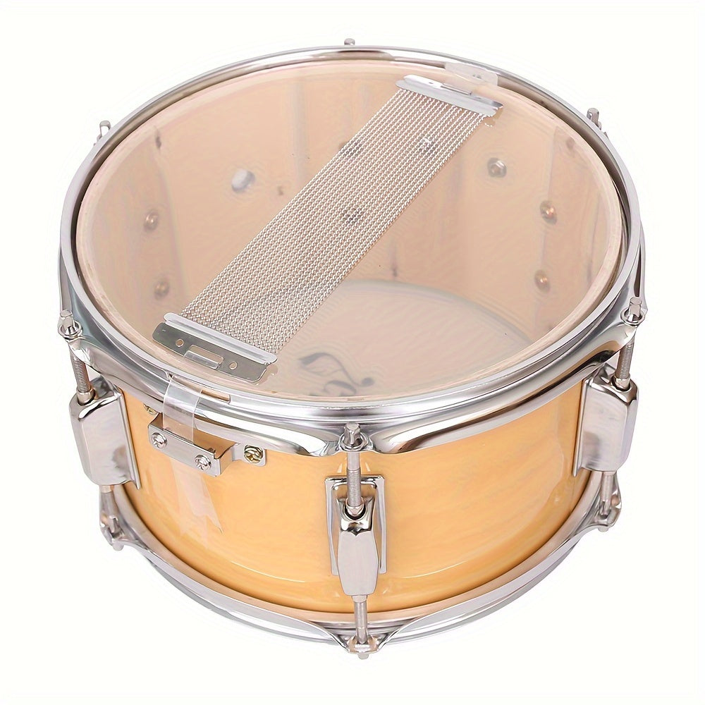 10 X 6" Snare Drum Poplar Wood Drum Percussion Set Wood Color