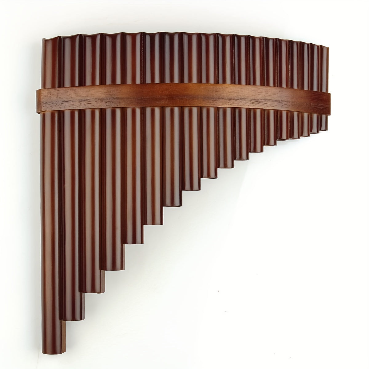 18 Pipes Bamboo Made Pan Flute F Key Chinese Traditional Windwood Musical Instrument Brown Panpipe Right Hand