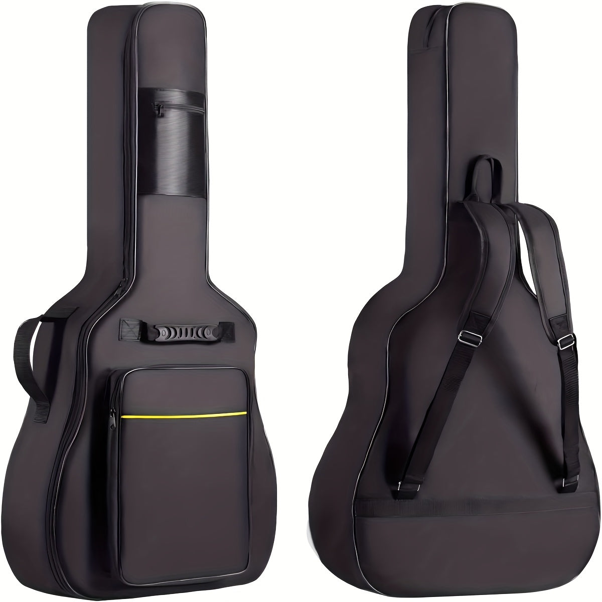 38 39 Inch Guitar Backpack Acoustic Guitar Bag 0.3 Inch Thick Padding Dual Adjustable Shoulder Strap Guitar Case Gig Bag with Back Hanger Loop (39 Inch)