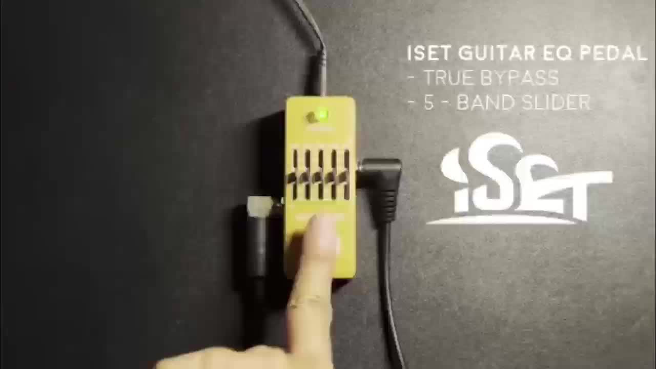 ISET Analog Guitar Equalizer Pedal for Electric And Acoustic Guitars with True Bypass
