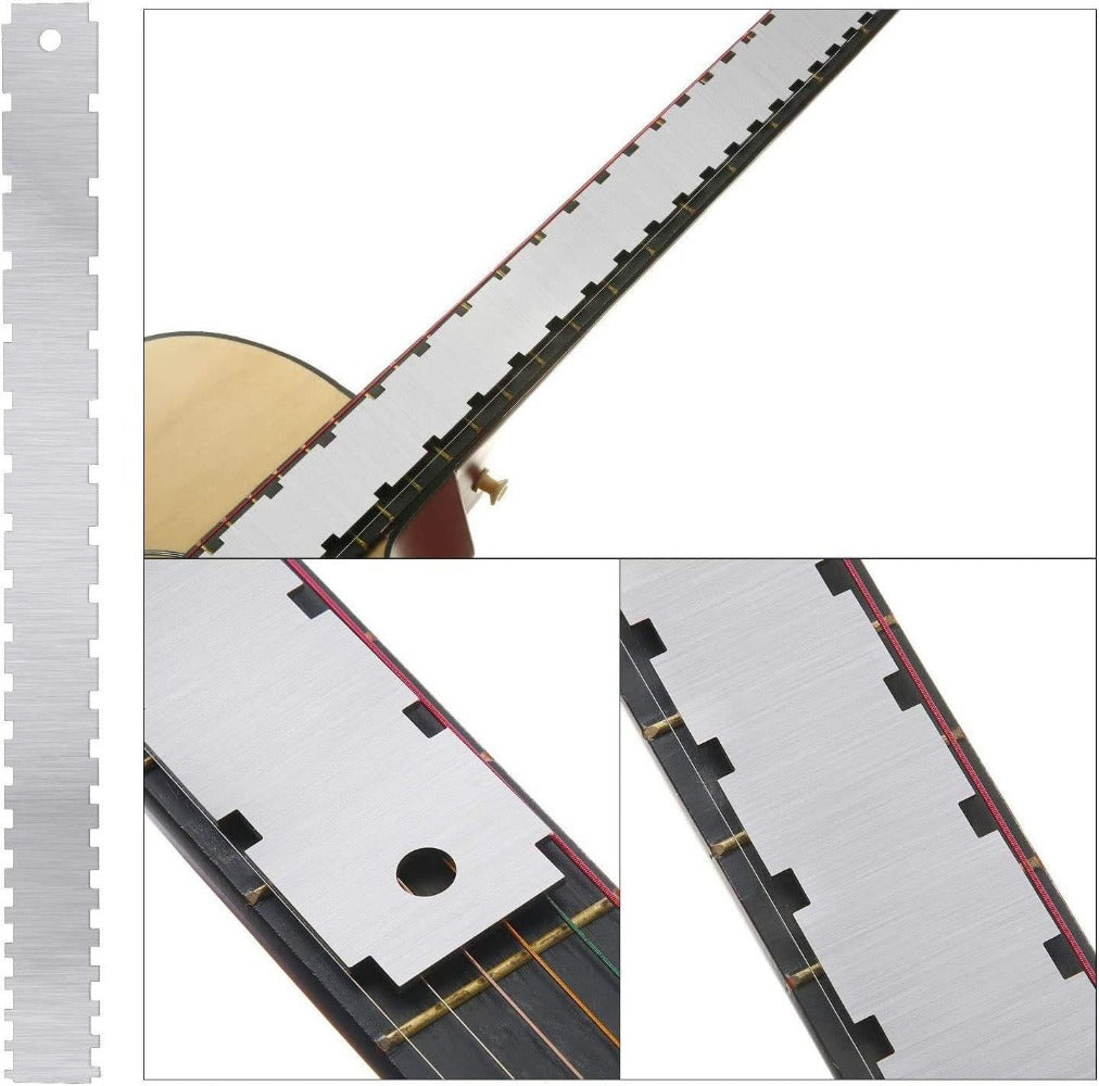 Guitar Setup Tool Kit, 12-Piece Luthier Gauge Set for Guitar and Bass