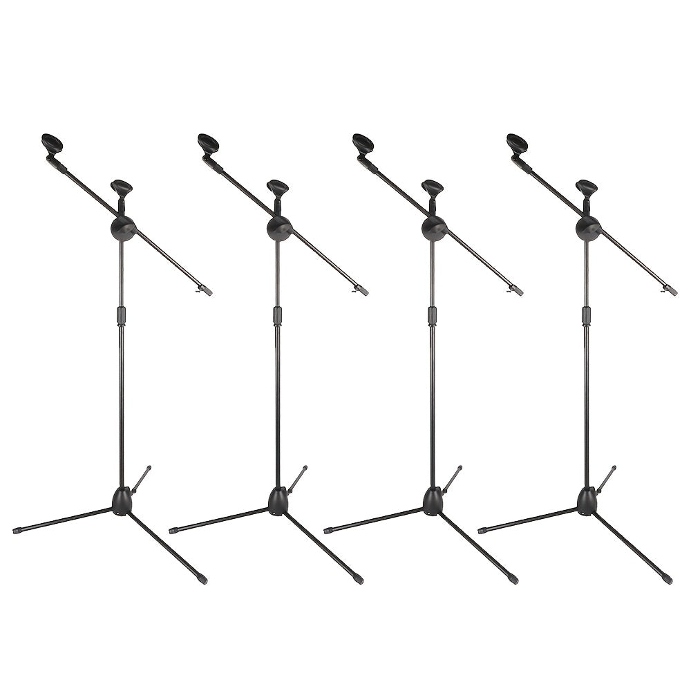 Dual Clamps Adjustable Iron Microphone Stand With Clips, For Live Performances, Stage, And KTV Singing