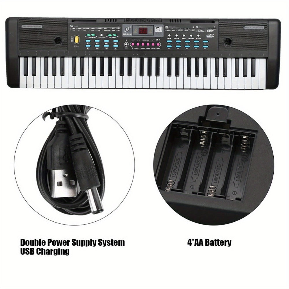 Digital Piano, USB, 37Key, Electronic, Keyboards for Piano Lessons