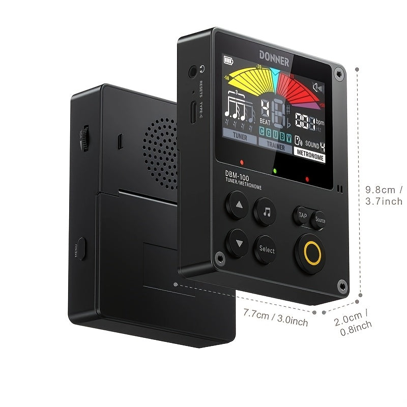 Donner Portable Digital Metronome 4 Metronome Modes With Trainer Rhythm Mode For Guitar, Bass, Piano, Ukulele, Violin