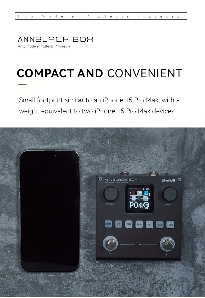 M-VAVE Digital Integrated Electric Guitar Bass Effect • BLACKBOX Black Box • Multi-Function Single-Block Speaker • Mobile Phone Computer Recording • Analog Sound Card