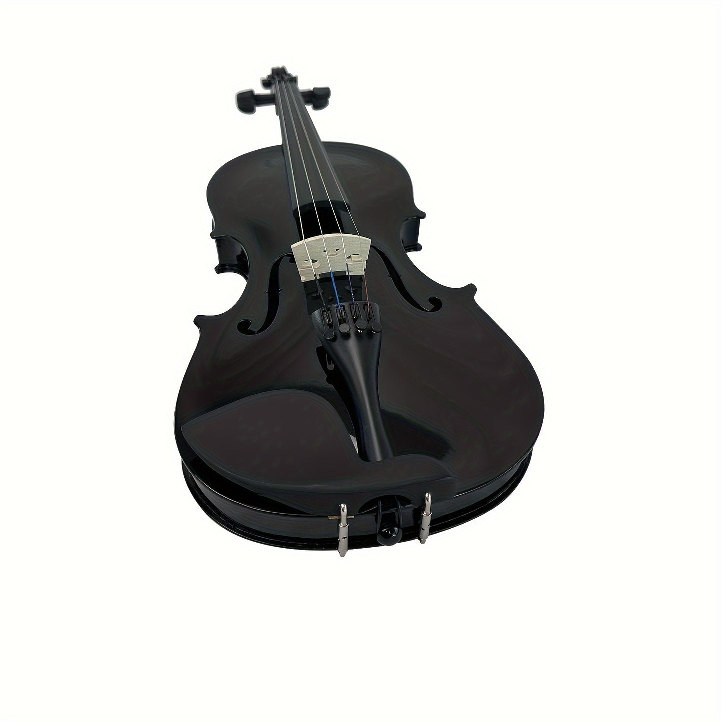 Silvio 4/4 Acoustic Violin, Complete Acoustic Violin Set for Adult Beginners Including Hard Case, Rosin, Shoulder Rest, Two Bows, Extra Strings, Mute, in Black