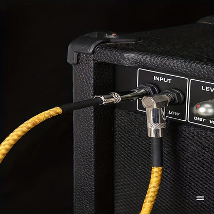 Premium Noise-Reducing Guitar Cable Featuring Male Connectors on Both Ends, Offered in Lengths of 59.06inch, 118.11inch, And 236.22inch for Connecting Electric Bass And Acoustic Guitars