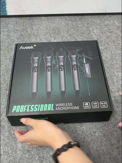Wireless Karaoke Microphone, Wireless, USB-C, Aveek, Dynamic for Portable Singing
