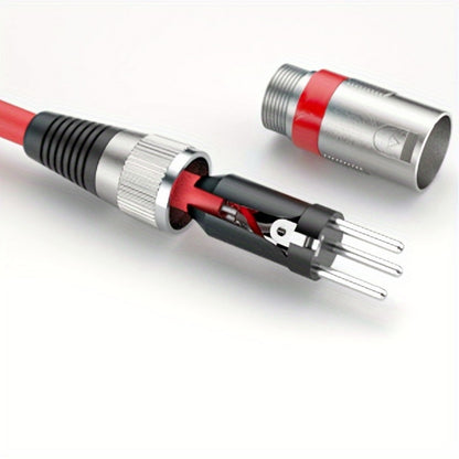 2-Pack 5-Meter XLR Microphone Cables, 3-Pin Male to Female Audio Cords