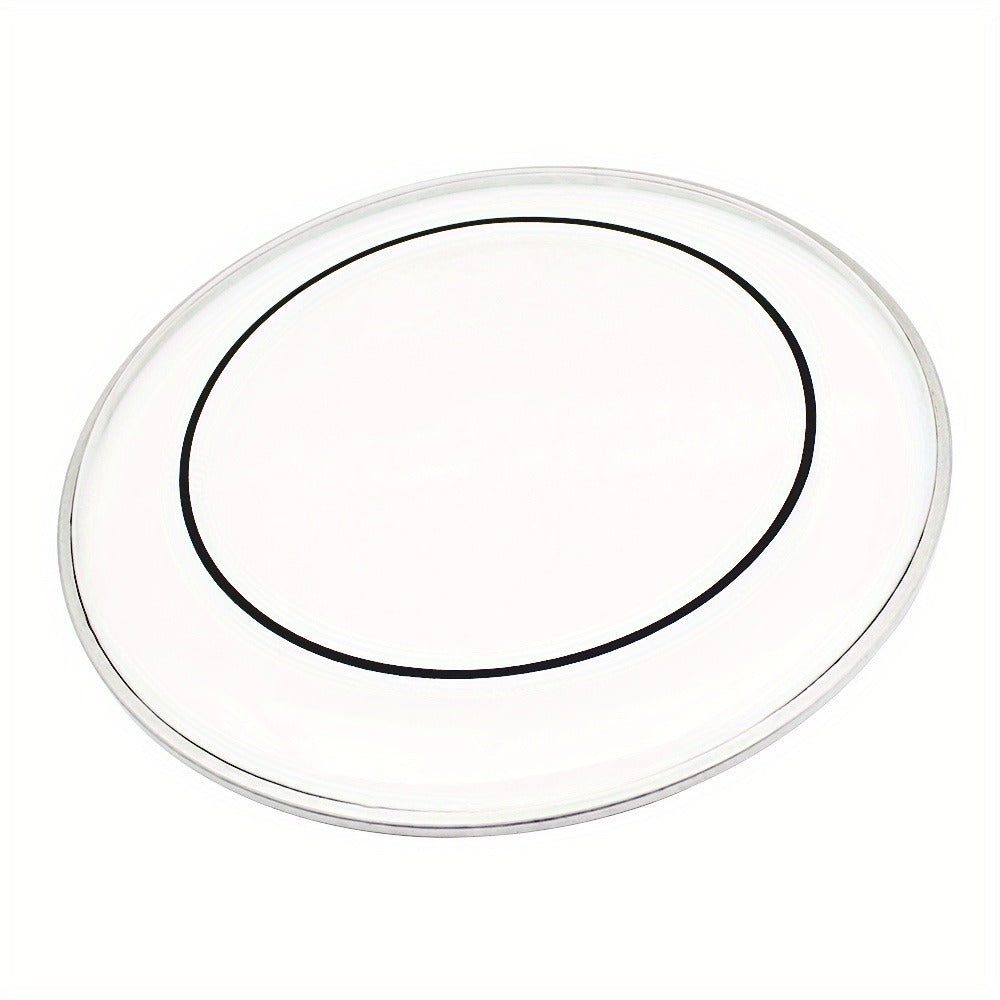 Transparent Drum Head Set, 12 to 22-Inch Heads for Compatible Drum Kits