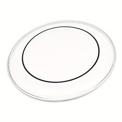 Transparent Drum Head Set, 12 to 22-Inch Heads for Compatible Drum Kits