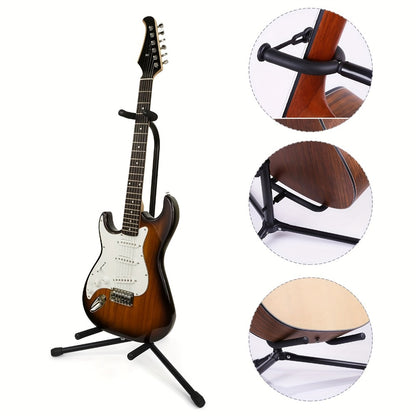 Foldable Guitar Stand for Acoustic Electric Guitar, Bass and Ukulele