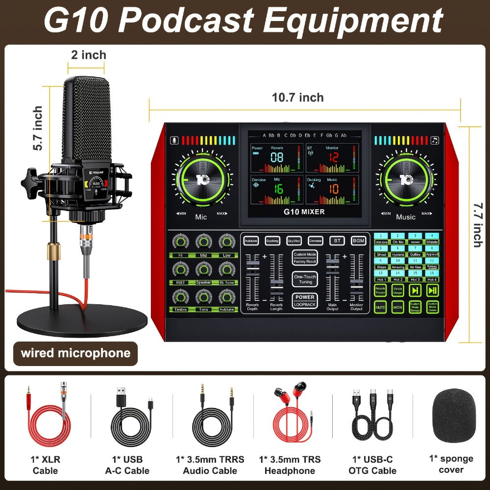 Audio Mixer, USB, Stereo, Sound, Board, Console for Live Sound