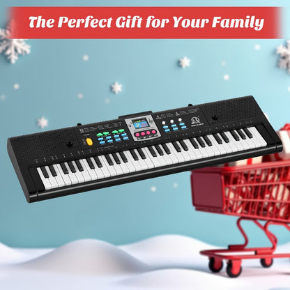Portable Electronic Keyboard, USB, Portable, Piano, Keys, Beginner for Beginner Lessons