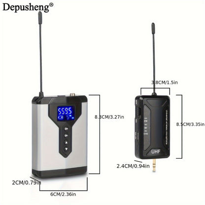 Audio Mixer, Rechargeable, Wireless, DEPUSHENG, Lavalier for Live Sound