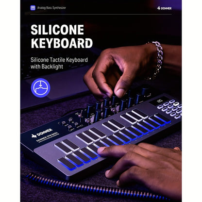 MIDI Pad Controller, Donner, Sequencer, Bass for Music Production