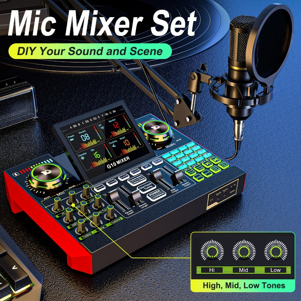 USB Audio Interface, G10-BM700-OTG, USB, 36V, Podcast, Equipment, Bundle for Recording