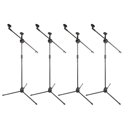 Dual-Clamp Iron Microphone Holder with Adjustable Stand for Stage and KTV