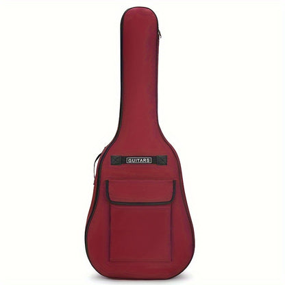Guitar Case for 40/41 Inches, Featuring a 5Mm Thick Sponge Padding, Made from 600D Oxford Fabric, with an Adjustable Shoulder Strap Length, Lightweight And Durable, Ideal for Acoustic Guitars