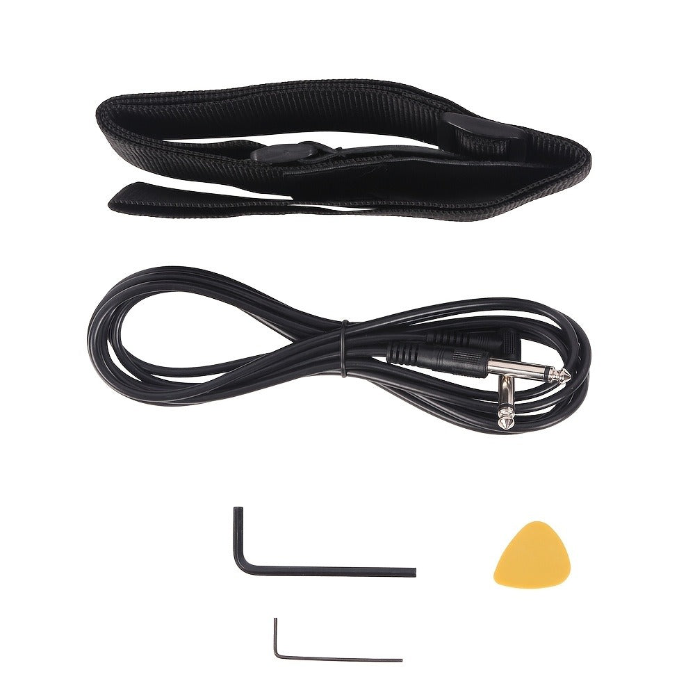 Guitar Case, Adjustable, Full Size, Fretless, Electric, Bass for Storage and Travel