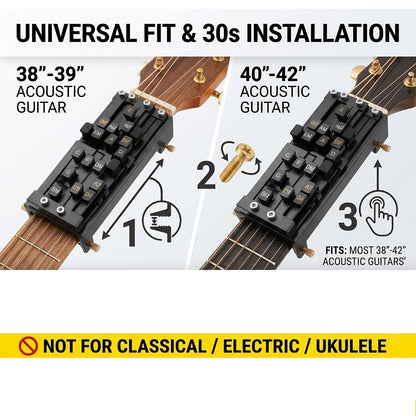 Guitar Chord Trainer, Guitar Chord Presser, Portable for Beginner Chord Fingering