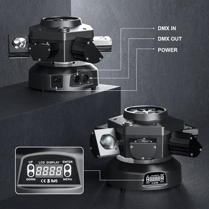 Moving Head DJ Light, Dynamic, RGBW, Wedding, Stage, 200W for Stage and Party Lighting
