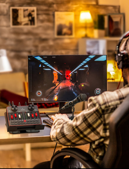 USB Audio Interface, Adjustable, USB, Podcast, Equipment for Recording and Streaming