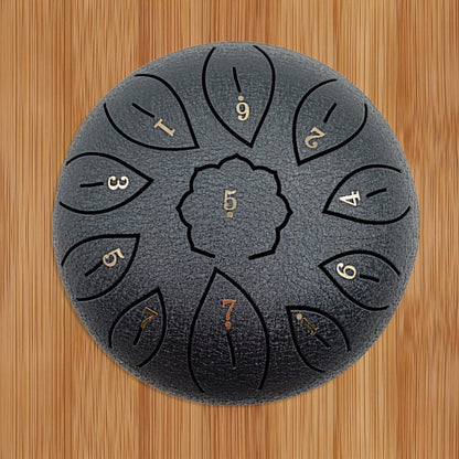 Steel Tongue Drum, 6-Inch 11-Note D Major Set with Bag and Drumsticks
