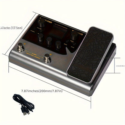 SONICAKE Matribox Guitar Bass Amp Modeler IR Cabinet Simulator Multi-Effects Processor W/ Expression Pedal, Stereo OTG USB Audio Interface, FX Pedal for Recording Live Play with 1pc Typc C Cable