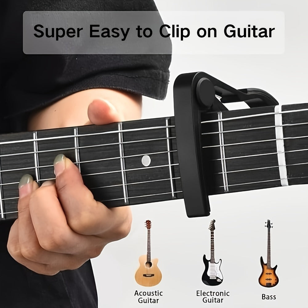 Chromatic Instrument Tuner, 9 Pcs Rosewood, Portable, Guitar, Accessories for Guitar