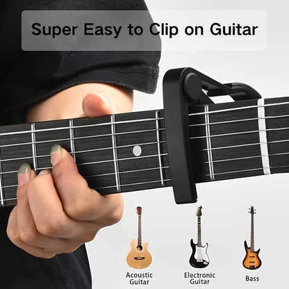 Chromatic Instrument Tuner, 9 Pcs Rosewood, Portable, Guitar, Accessories for Guitar