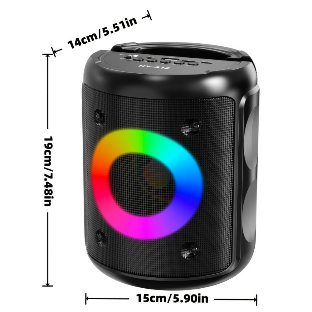 Portable PA Speaker, HY-312 Portable, Wireless, USB-C, HY-312, Karaoke, System for Parties