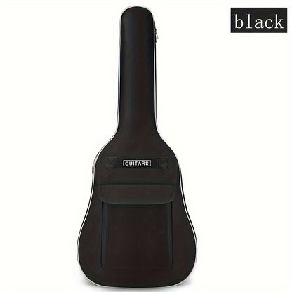 Guitar Case for 40/41 Inches, Featuring a 5Mm Thick Sponge Padding, Made from 600D Oxford Fabric, with an Adjustable Shoulder Strap Length, Lightweight And Durable, Ideal for Acoustic Guitars