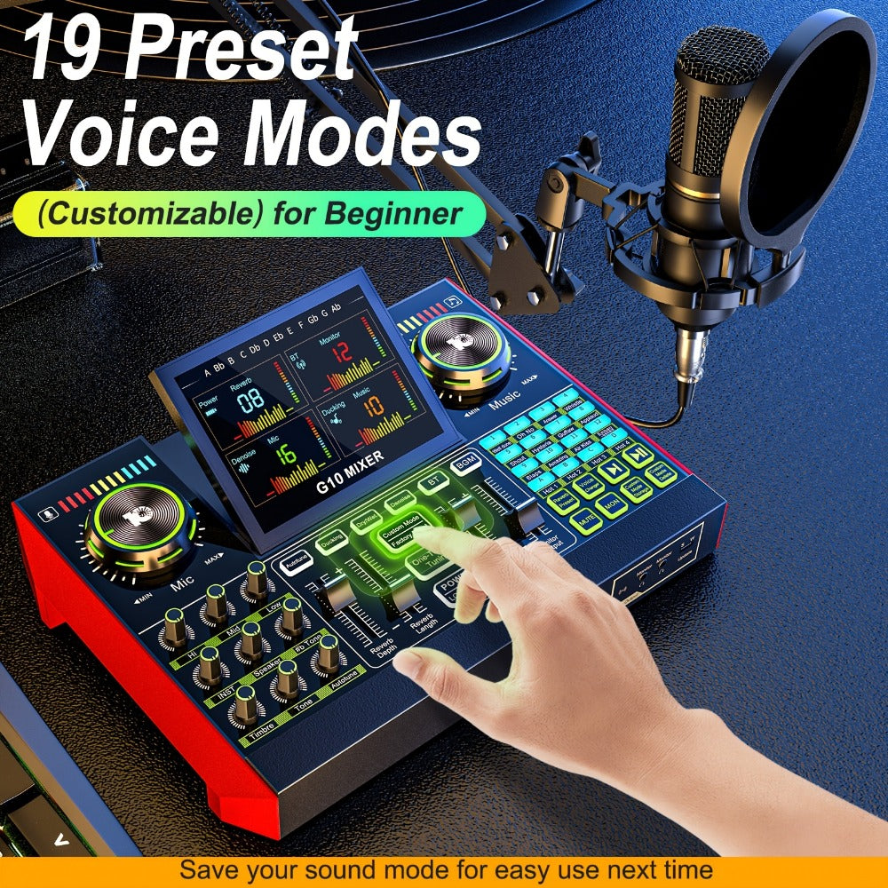 USB Audio Interface, G10-BM700-OTG, USB, 36V, Podcast, Equipment, Bundle for Recording