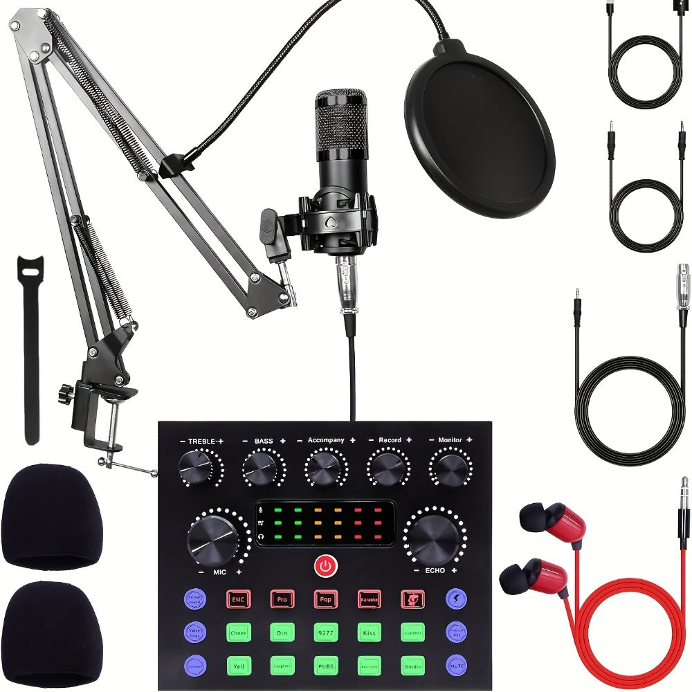Audio Mixer, Portable, Condenser, Recording, Kit for Live Sound