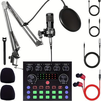 Audio Mixer, Portable, Condenser, Recording, Kit for Live Sound