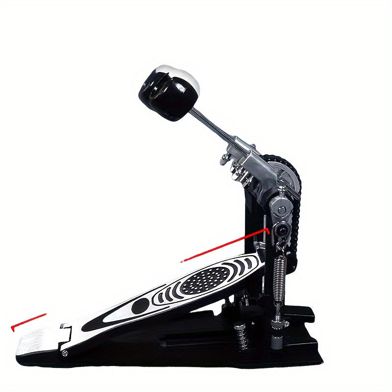 Double Bass Drum Pedals, Double Chain Drum Step on Hammer for Drum Set and Electronic Drums