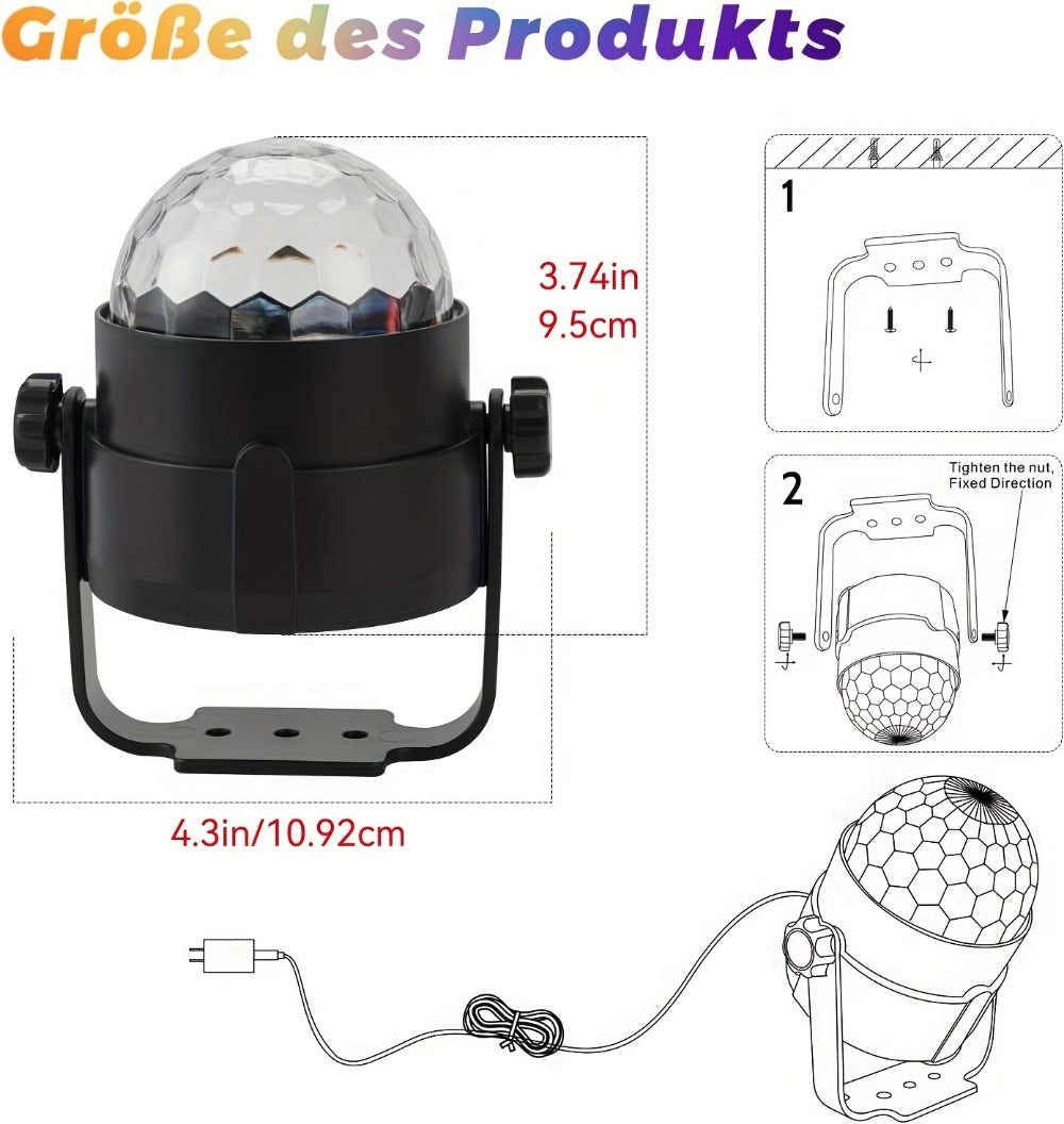 LED Stage Light, 36V, Sound Activated, Remote Control, Party for Stage and Party Lighting