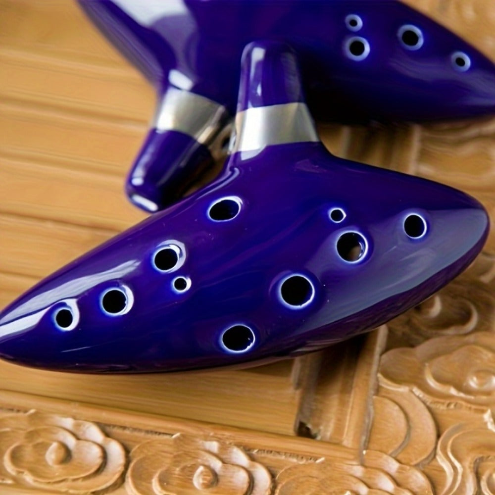 Ceramic Ocarina, Song, Book, Hole for Melody Practice for Home Practice, Rehearsal