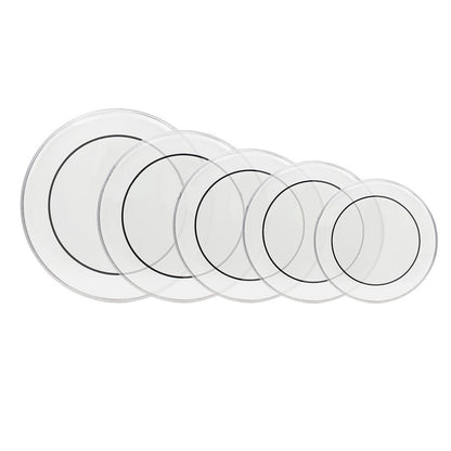 Transparent Drum Head Set, 12 to 22-Inch Heads for Compatible Drum Kits