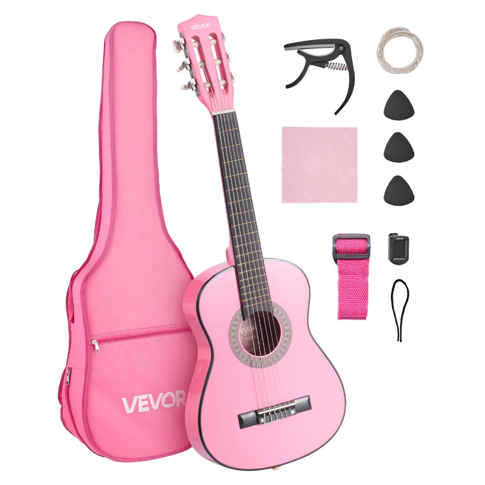 Acoustic Guitar, Black, VEVOR, Classical, Beginner for Lessons and Practice