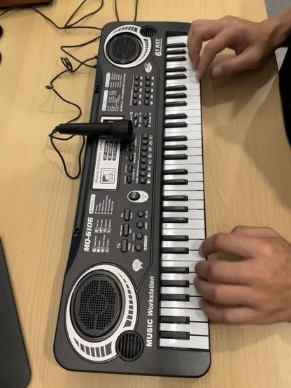 Portable Electronic Keyboard, I4250US, USB, Portable, 61-Key, Piano, Mic for Beginner
