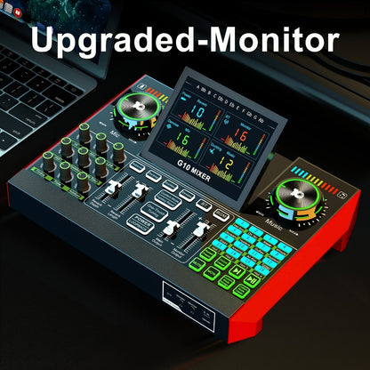 Audio Mixer, USB, Stereo, Sound, Board, Console for Live Sound
