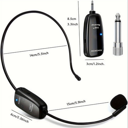 Recording Microphone, 160ft, Wireless, USB, Professional, UHF for Recording and Streaming