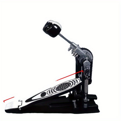 Bass Drum Pedal, Double, Pedals, Chain for Operating A Kick Drum Or Percussion