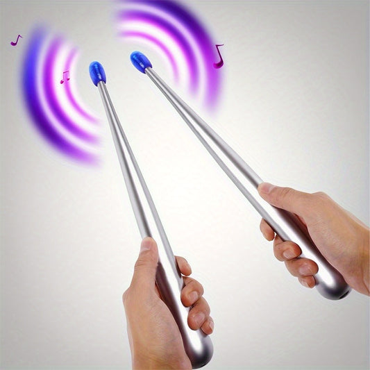 Electronic Rhythm Music Drumsticks for Leisure, Entertainment, And Holiday Parties Air Percussion Drumstick Set for Practice Music Gift for Kids New Year Holiday Promotion Gift (No Drum Sound)