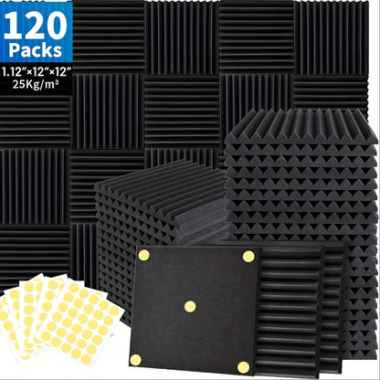 Acoustic Wall Panel, 12inch, Soundproof, Foam for Reducing Room Reflections In Recording